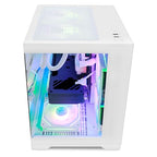 HELLOLAND Prebuilt White Ryzen 7 RTX 3060 Gaming Desktop
