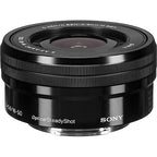 Sony E PZ 16-50mm OSS Lens Bundle: SELP1650, Filters, Backpack, 64GB (Renewed)