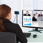 Hemobllo Flexible USB Webcam with Built-In Microphone