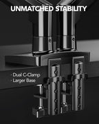 HUANUO FlowLift Full-Motion Dual Monitor Desk Mount