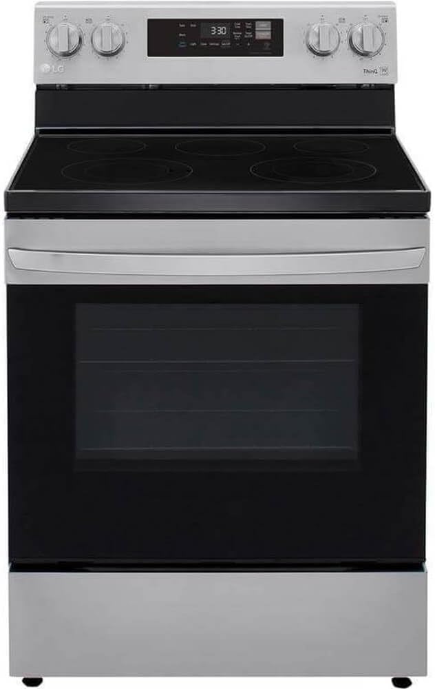 LG LREL6321S 6.3 cu ft Smart Electric Range — main product image