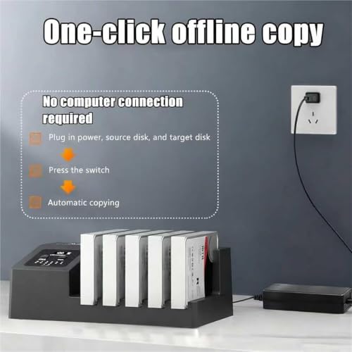 Generic 5-Bay HDD Enclosure with Offline Clone Function — main product image
