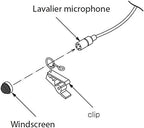 Tascam TM-10LWH White Lavalier Microphone