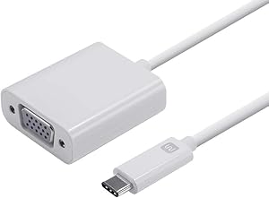 Monoprice 112910 USB-C to VGA Adapter 10Gbps White — main product image