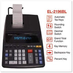 Sharp EL2196BL Standard Function Printing Calculator Black