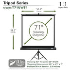 Elite Screens T71UWS1 71-Inch Tripod Projector Screen