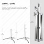 Neewer 10102835 Metal Photography Light Stand 20-inch