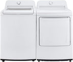 LG BNDL_WT7005CW-DLE7000W Top Load Washer Dryer Set