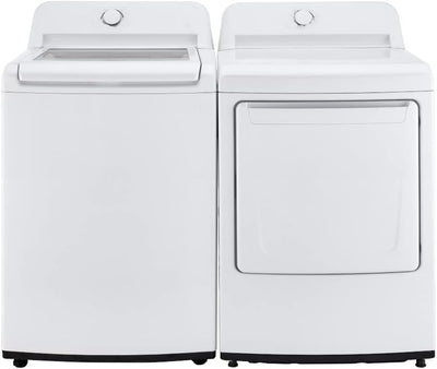 LG BNDL_WT7005CW-DLE7000W Top Load Washer Dryer Set