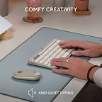 Logitech K380 Pebble Multi-Device Bluetooth Keyboard Sand