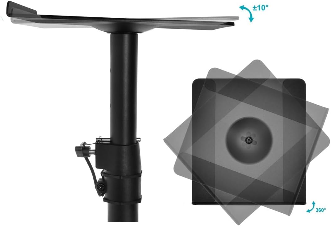 Monoprice Universal Desktop Speaker Mounts Pair - Adjustable
