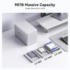 Yottamaster 5-Bay USB 3.0 DAS Enclosure with 512GB SATA SSD
