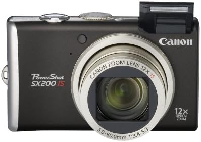 Canon SX200IS Black PowerShot 12MP Digital Camera