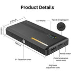 QWERAXZG RGB Full-Color Magnetic Mini LED Video Light