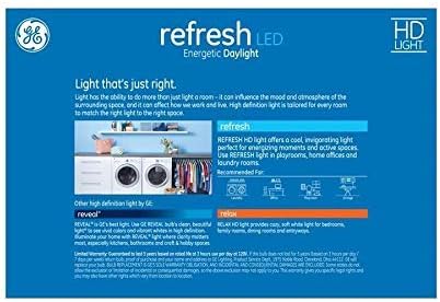 GE 44937 Refresh 60W EQ A19 Daylight LED Bulb 8-Pack