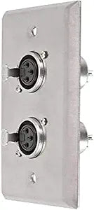 Monoprice 603591 Stage Right XLR Female Wall Plate