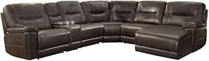 Lexicon Columbus 6 PC Faux Leather Reclining Sectional