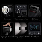 Godox MS300V 300W Studio Flash with Light Stand & Softbox