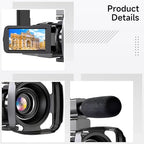 Kronabelle 4K Camcorder with 18X Zoom and IR Night Vision