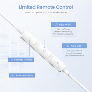 Nvnceiw USB-C Wired In-Ear Headphones with Inline Remote