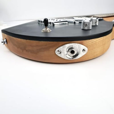 OVSAL Stainless Steel Engraved Electric Guitar Output Jackplate