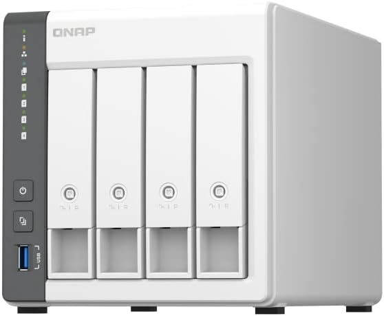 QNAP TS-433-4G-US 4-Bay NAS - Quad-Core, 4GB RAM, 2.5GbE