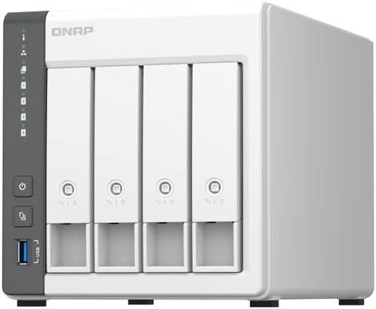 QNAP TS-433-4G-US 4-Bay NAS - Quad-Core, 4GB RAM, 2.5GbE