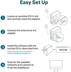 TP-Link TL-WN881ND N300 PCIe WiFi Adapter
