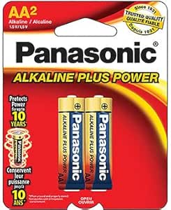 Panasonic AM-3PA/2B AA Alkaline Batteries 2pk Case of 48