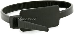 Monoprice 105793 Marker Cable Tie 8 inch Black 200-Pack