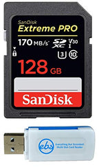SanDisk 128G_SD_Extreme_Pro_R6 Memory Card Reader Bundle