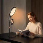 Bloveouphe 10-Inch Desktop Ring Light with Adjustable Stand