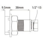 Kupo KG092812 Strut Channel Adapter 1/2in Nut & Bolt