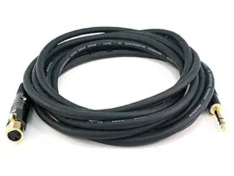 Monoprice 104771 XLR Female to 1/4" TRS Male Cable 15ft