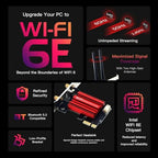 Dohaeris AX210 Wi-Fi 6E Tri-Band PCIe Wireless Card