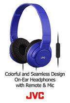 JVC HASR185B On-Ear Headphones with Mic (Black)