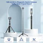 Walking Way 66-Inch Auto-Open Invisible Selfie Stick Tripod