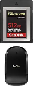 SanDisk Extreme PRO CFexpress 512GB Card & Reader — main product image