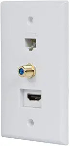 Monoprice 112097 Recessed HDMI Wall Plate Kit