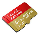 SanDisk 4351501104 64GB Extreme MicroSDXC Card - Two Pack