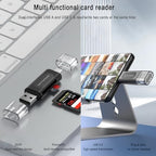 TZM Dual-Slot USB-A and USB-C SD Card Reader