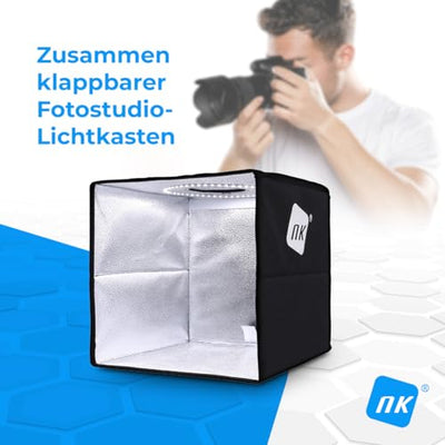 NK 40cm Folding Photo Studio Light Box with LED Lighting