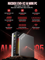 GMKtec EVO-X2 Ryzen AI Max+ 395 Workstation Mini PC