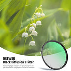 Neewer 10101594 58mm Black Diffusion Mist Cinematic Filter