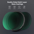 Neewer 10101129 67mm Variable ND8-ND128 Camera Lens Filter (3-7 Stop)