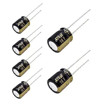 Panasonic Panasonic FM Series 16V 470uf Low Impedance Capacitors (6 pcs)