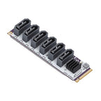 Generic 6-Port SATA Storage Expansion Card for NAS