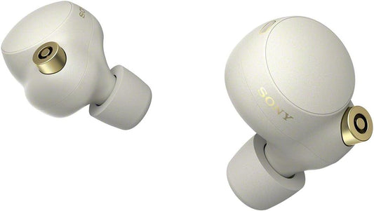Sony WF1000XM4 SM Wireless Noise Cancelling Headphones Silver/Gold