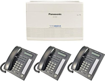 Panasonic KX-TA824 Phone System + 3 KX-T7731 Phones Renewed