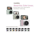 NKVADZBSFEP 2K Retro Thumb Keychain Camera with Flip Screen